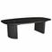 Giga Meubel Salontafel Feline - Deens Ovaal - Zwart - Mangohout - 130cm