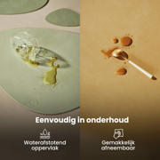thumbnail: LIND DNA LIND DNA Placemats Nupo - Leer - Truffle - Curved - 44 x 37 cm - 2 Stuks
