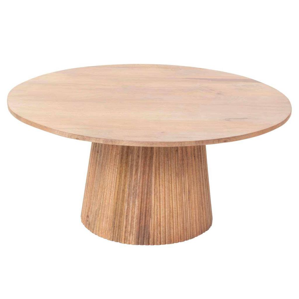 Giga Meubel Salontafel Salvador - Naturel Hout - 80x80x38cm