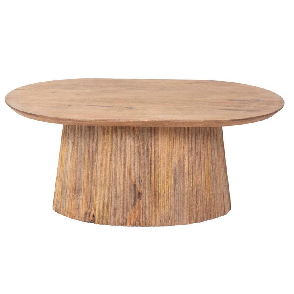 Giga Meubel Salontafel Salvador - Naturel Hout - 90x55x38cm