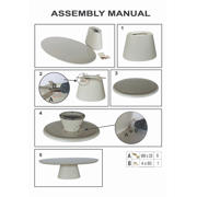 thumbnail: Giga Meubel Eettafel Cleo - Ovaal Beige - Eco Composiet - 160cm