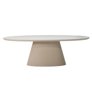 Eettafel Cleo - Ovaal Beige - Eco Composiet - 160cm