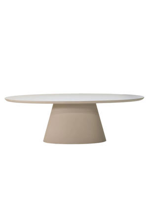 Eettafel Cleo - Ovaal Beige - Eco Composiet - 160cm