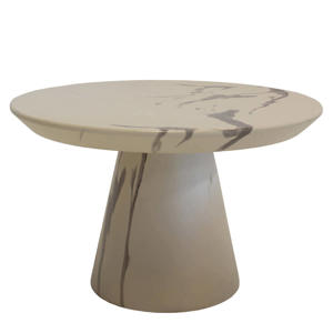 Salontafel Flen Rond - Marmerlook - 60x60x38cm