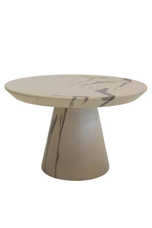 Salontafel Flen Rond - Marmerlook - 60x60x38cm