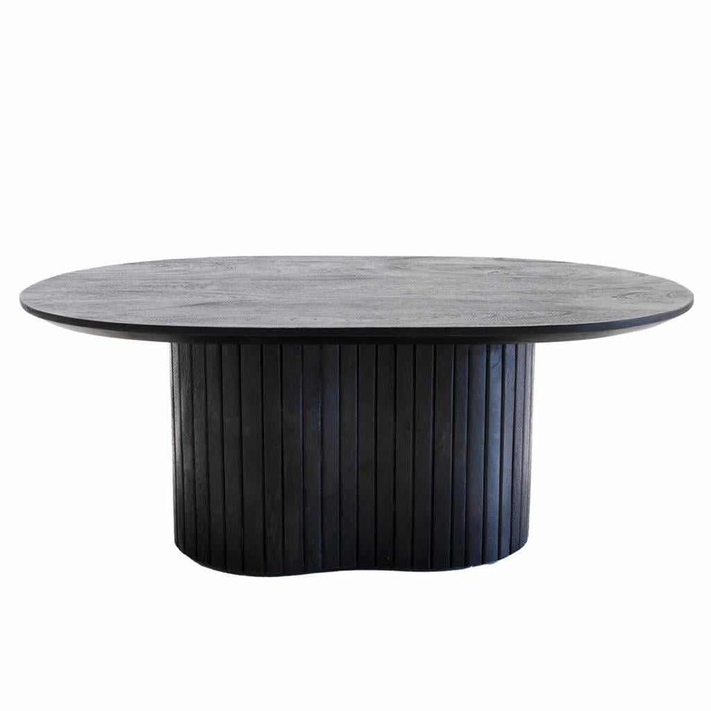 Giga Meubel Salontafel Ava - Ovaal - Mangohout - 90cm