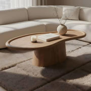 thumbnail: Giga Meubel Salontafel Estella - Organisch Naturel Mangohout - 130x60x39cm
