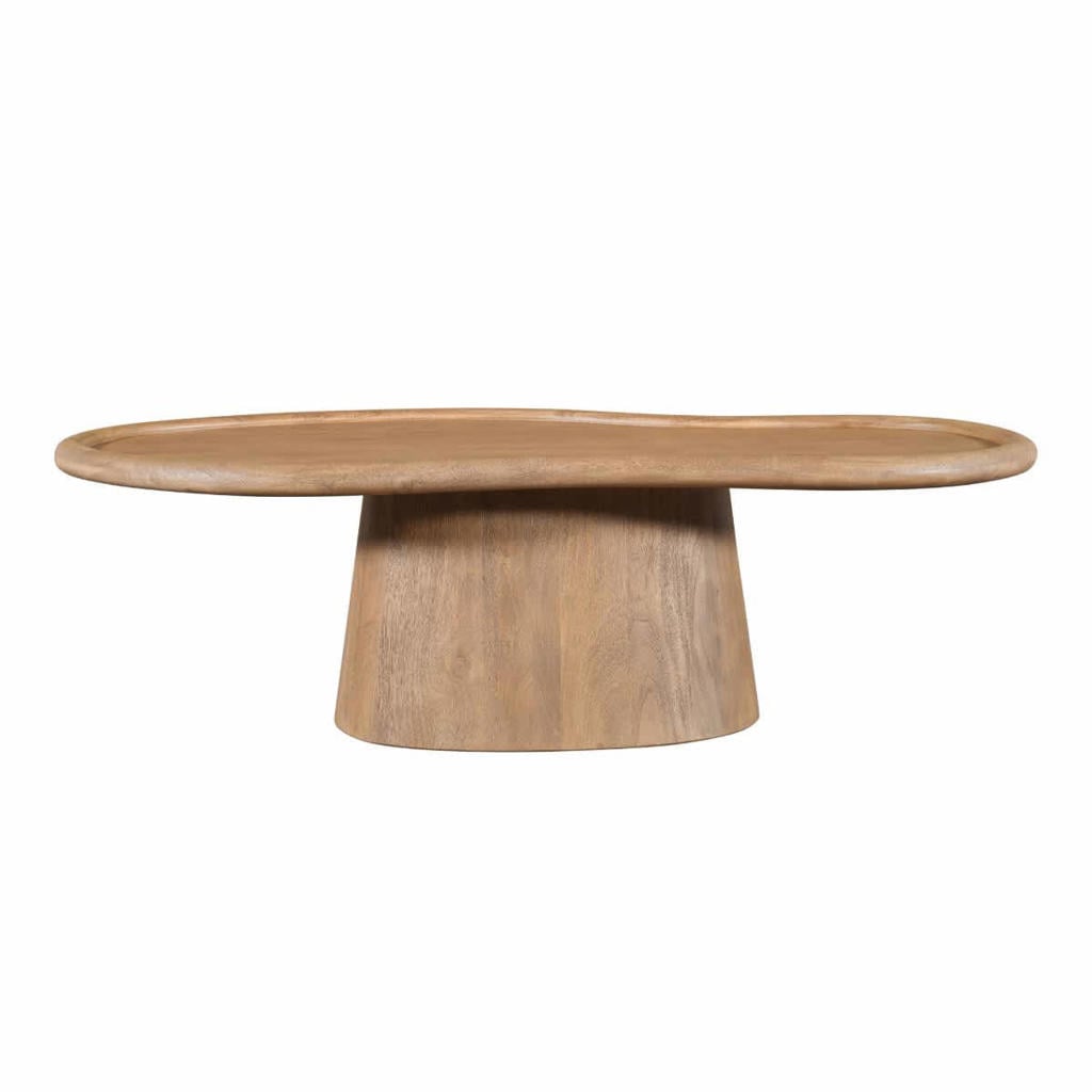 Giga Meubel Salontafel Estella - Organisch Naturel Mangohout - 130x60x39cm