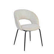 thumbnail: Giga Meubel Eetkamerstoel Julius - Stof - Beige (set van 2)