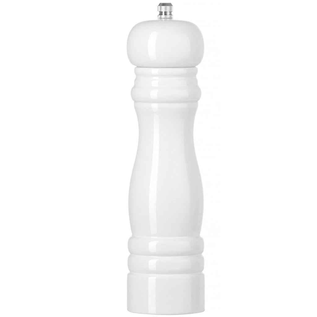 Cookinglife Zoutmolen Rocca Wit Glanzend - Keramische Molen - 21.5 cm