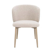 thumbnail: Giga Meubel Eetkamerstoel Varde - Stof - Beige/Beige - Set van 2