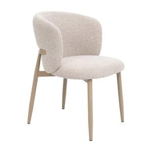 Eetkamerstoel Varde - Stof - Beige/Beige - Set van 2
