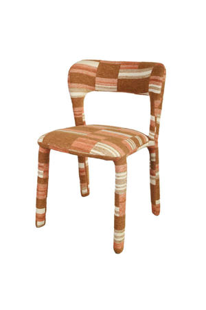 Eetkamerstoel Mala - Terracotta Stof - Set van 2 
