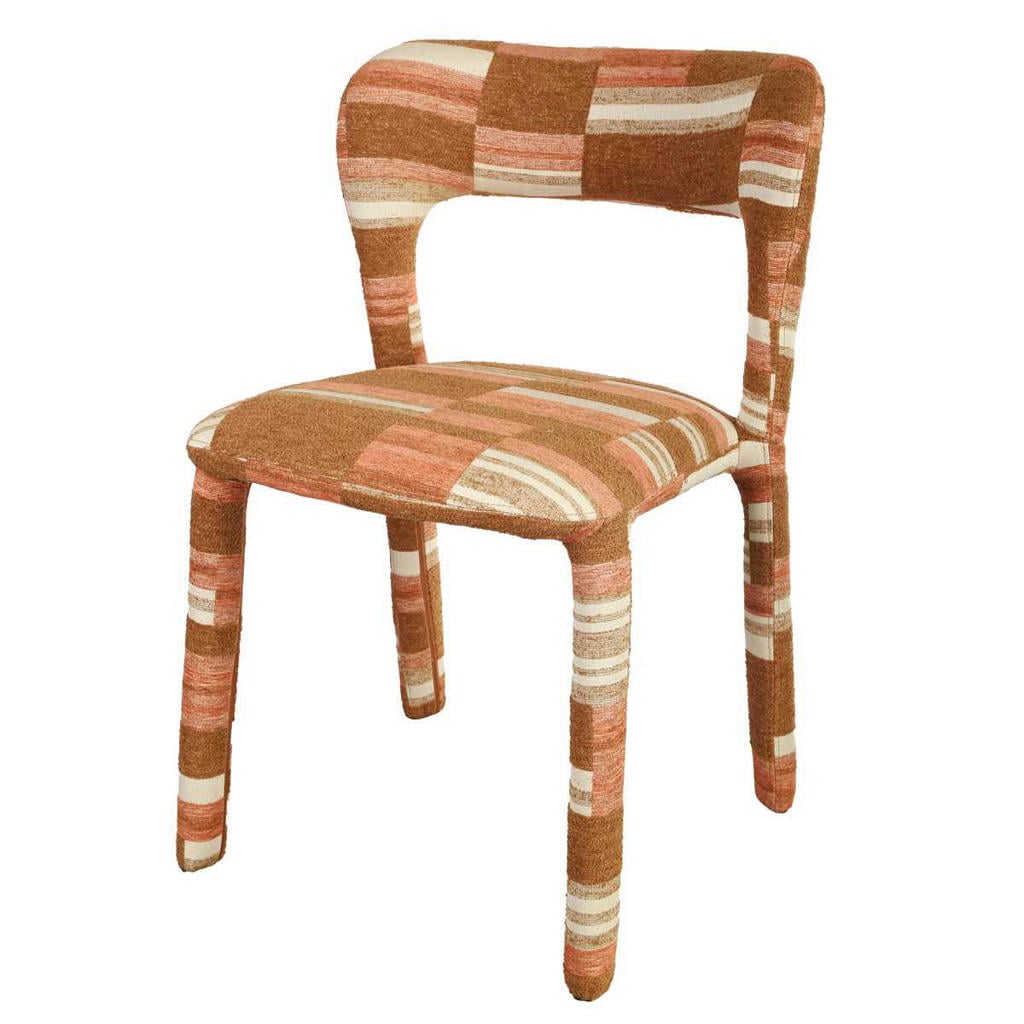 Giga Meubel Eetkamerstoel Mala - Terracotta Stof - Set van 2