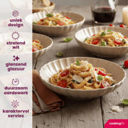 thumbnail: Cookinglife Diepe Borden / Pastaborden Cardida Beige ø 20 cm - 6 Stuks