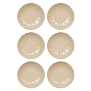 Diepe Borden / Pastaborden Cardida Beige ø 20 cm - 6 Stuks