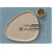 LIND DNA LIND DNA Placemats Nupo - Leer - Lichtblauw 45 x 35 cm - 2 Stuks