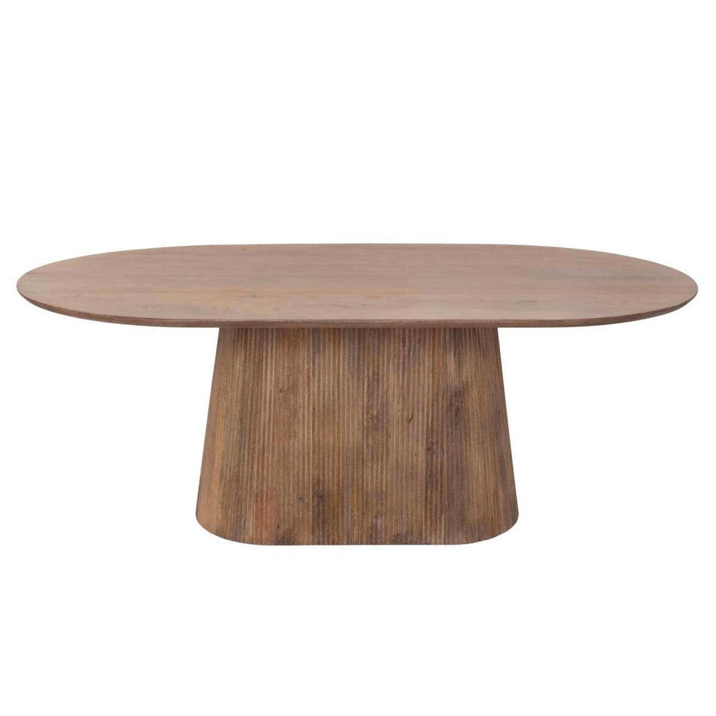 Giga Meubel Eettafel Salvador - Naturel Hout - 160x100x76cm