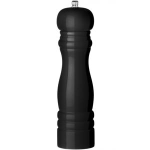 Pepermolen Rocca Zwart Glanzend - RVS Molen - 21.5 cm