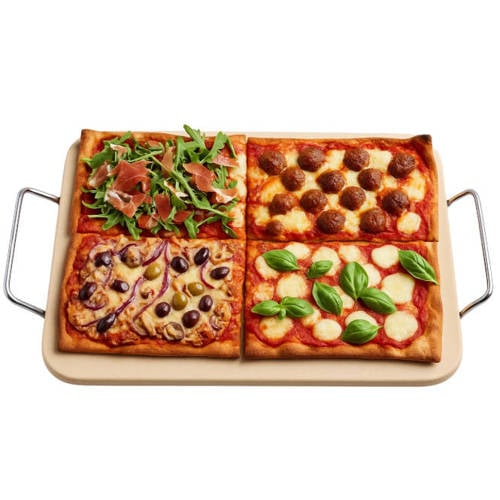 Cookinglife Pizzasteen Italian 30 x 38 cm – Wit