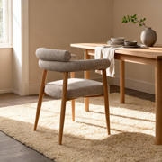 thumbnail: Giga Meubel Eetkamerstoel Lidingö - Beige/Naturel Stof - Set van 2