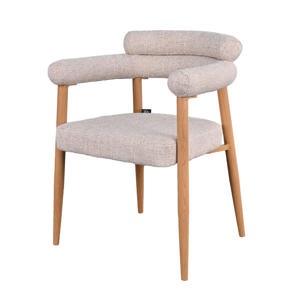 Eetkamerstoel Lidingö - Beige/Naturel Stof - Set van 2 