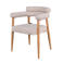 Giga Meubel Eetkamerstoel Lidingö - Beige/Naturel Stof - Set van 2
