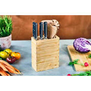 thumbnail: Cosy & Trendy Messenblok Delish Chef 18 x 9 x 22 cm - geschikt voor 9 messen of kookgerei