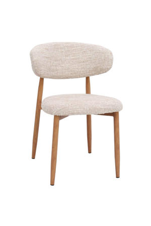 Eetkamerstoel Skara - Beige/Naturel - Set van 2 