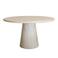 Giga Meubel Eettafel Brunn Rond - Travertin - 130x130x76cm
