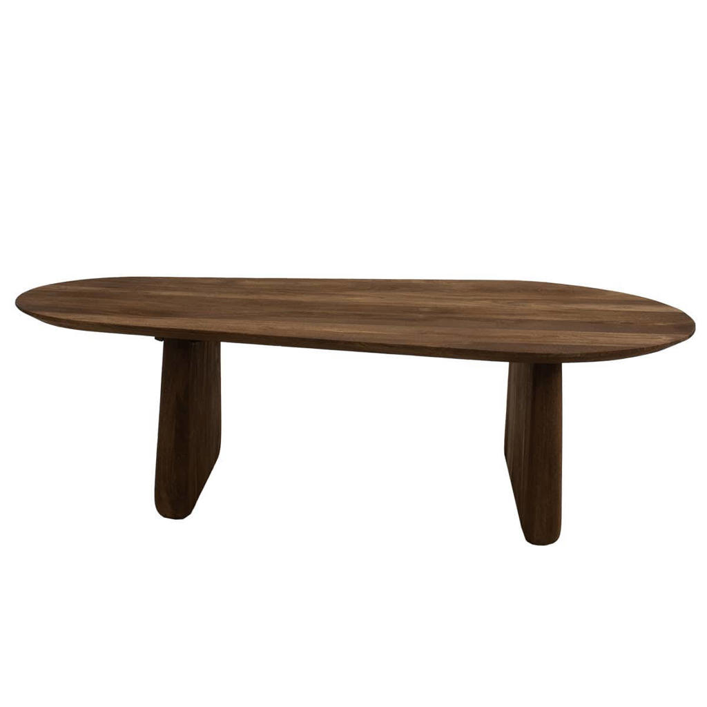 Giga Meubel Salontafel Femke Organisch - Mangohout - Bruin - 120x65x35cm