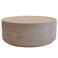 Giga Meubel Salontafel Dale - Rond Travertin - 90x90x35cm