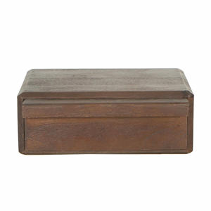 Nachtkastje Benthe - Zwevend Donkerbruin Hout - 40x30x15cm 