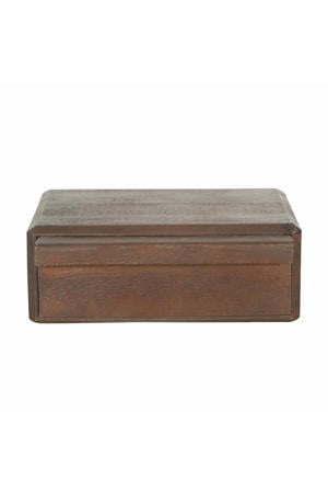 Nachtkastje Benthe - Zwevend Donkerbruin Hout - 40x30x15cm
