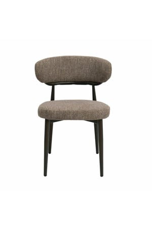 Eetkamerstoel Milan - Taupe/Brons Stof - Set van 2