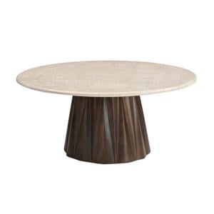 Salontafel Faiza - Rond - Marmer - 75cm