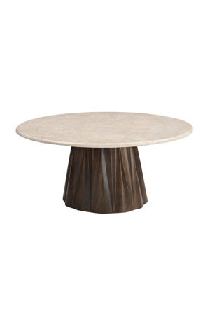Salontafel Faiza - Rond - Marmer - 75cm