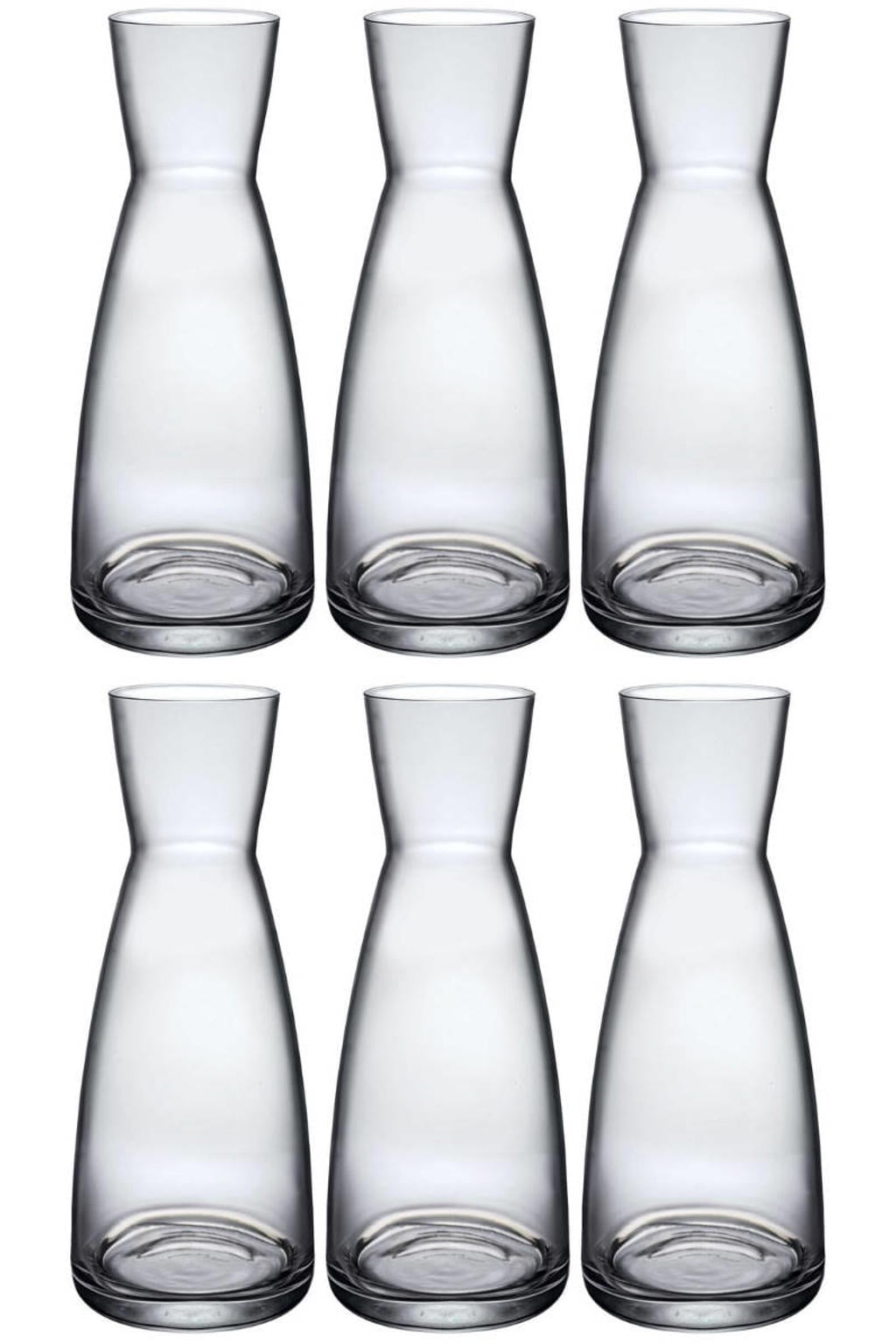 Bormioli Rocco Karaffen / Waterkaraffen Ypsilon - Transparant - 500 ml - 6 stuks