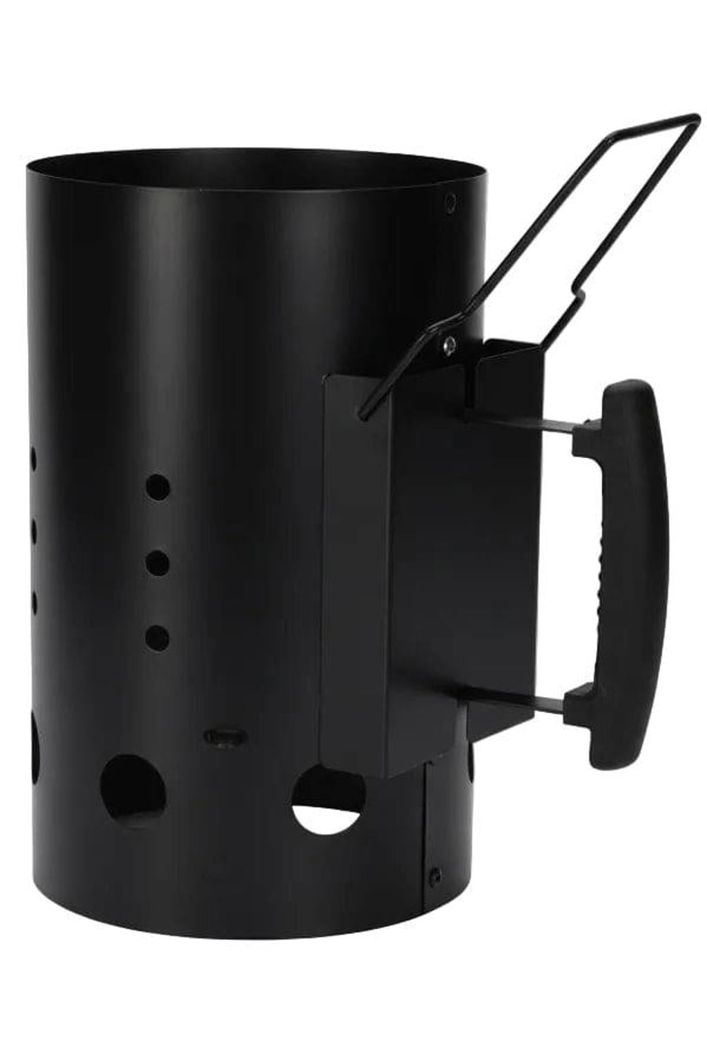 Cookinglife BBQ Starter Brikettenstarter Fire & Flavour 30.5 cm - Hittebestendig Metaal Zwart