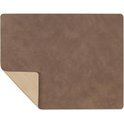 thumbnail: LIND DNA LIND DNA Placemats Nupo - Leer - Brown / Sand - dubbelzijdig - 45 x 35 cm - 2 Stuks