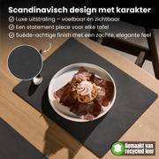 thumbnail: LIND DNA LIND DNA Placemats Nupo - Leer - Brown / Sand - dubbelzijdig - 45 x 35 cm - 2 Stuks