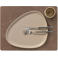 LIND DNA LIND DNA Placemats Nupo - Leer - Brown / Sand - dubbelzijdig - 45 x 35 cm - 2 Stuks