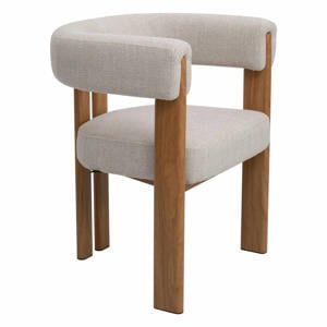 Eetkamerstoel Aragon - Beige/Naturel - Zithoogte 46cm - Set van 2