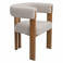 Giga Meubel Eetkamerstoel Aragon - Beige/Naturel - Zithoogte 46cm - Set van 2