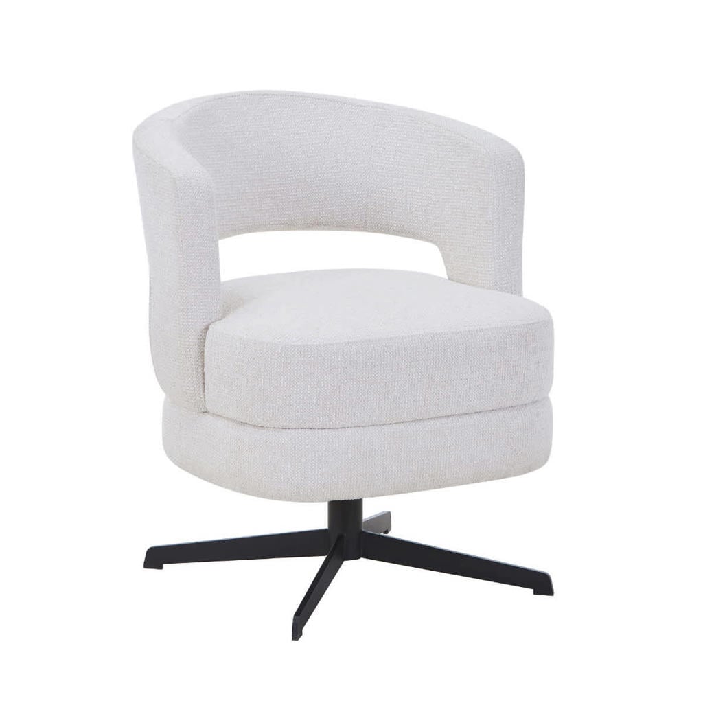 Giga Meubel Eetkamerstoel Lave - Beige - Draaibaar - Set van 2