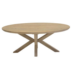 Salontafel Onno Ovaal - Mangohout - Naturel - 120x60x47cm