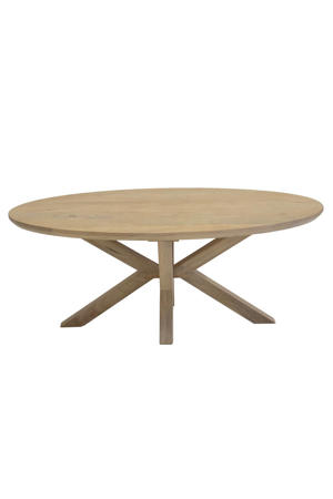 Salontafel Onno Ovaal - Mangohout - Naturel - 120x60x47cm