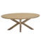 Giga Meubel Salontafel Onno Ovaal - Mangohout - Naturel - 120x60x47cm