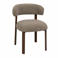 Giga Meubel Eetkamerstoel Alamo - Taupe/Walnoot - Set van 2