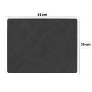 thumbnail: LIND DNA LIND DNA Placemats Nupo - Leer - Black - 45 x 35 cm - 2 Stuks